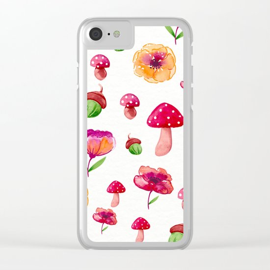 Botanical garden - watercolor Clear iPhone Case