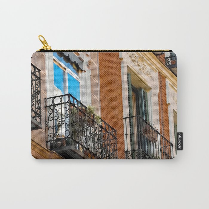 Spain Photography - Apartments With Small Balconies In Madrid Carry-All Pouch