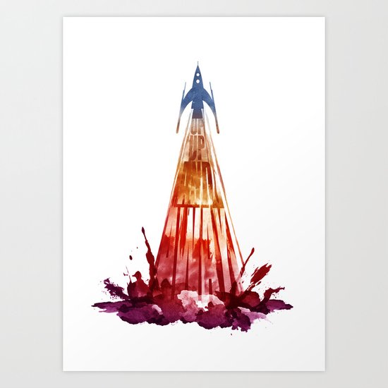 up,up and away Art Print