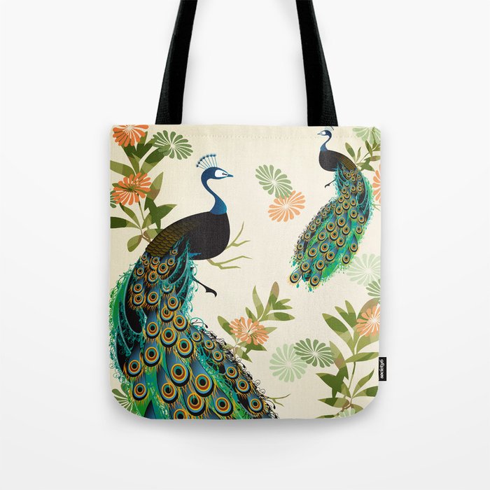 Peacocks Tote Bag