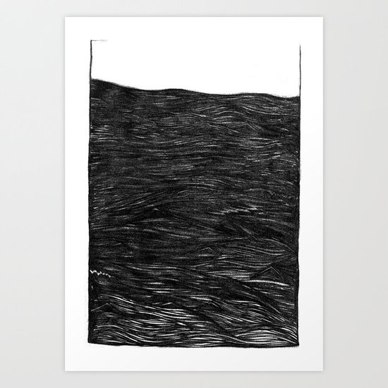 water at night Art Print