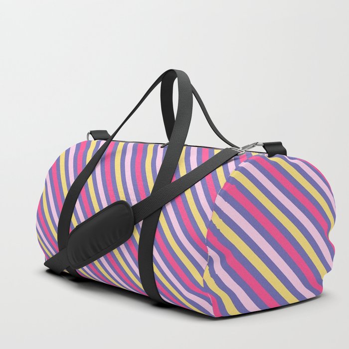 Diagonal Stripe Pattern 2 Duffle Bag