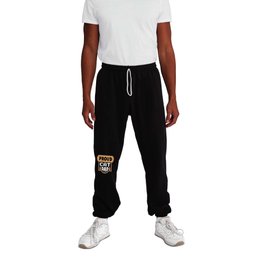 Proud Cat Dad Father's Day Sweatpants