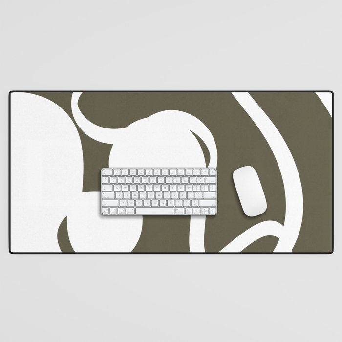 Abstract line and shape 20 Desk Mat