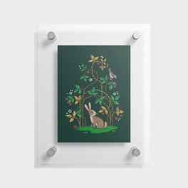 Bunny, Bird & Brambles Floating Acrylic Print