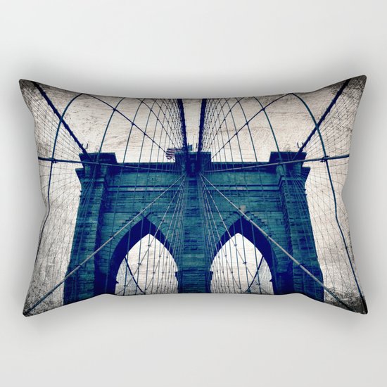 Brooklyn Bridge texture Rectangular Pillow
