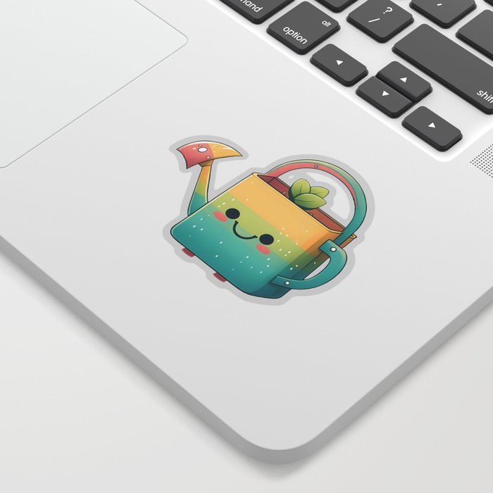 Cute Plant Watering Can Sticker