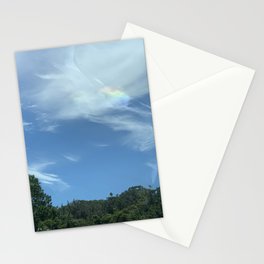 Rainbow In The Clouds Stationery Card