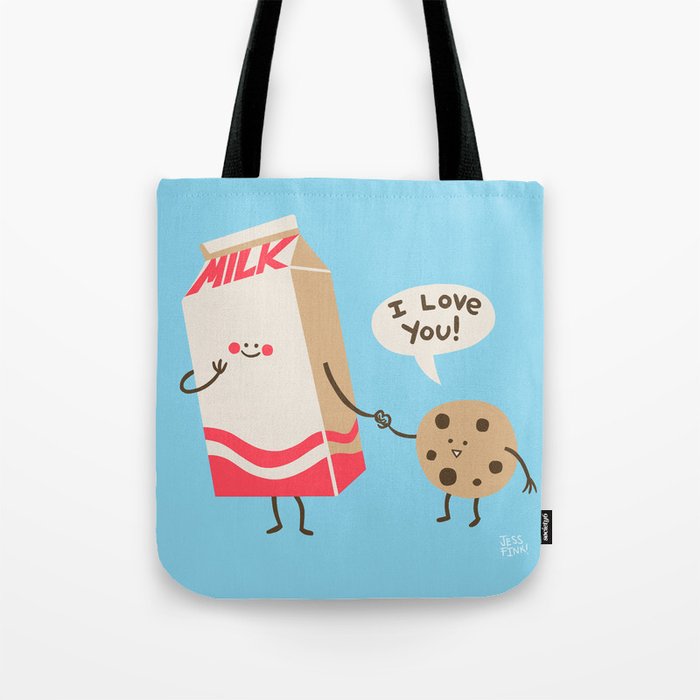 Cookie Loves Milk Tote Bag