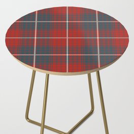 Red an Blue Square Pattern Side Table