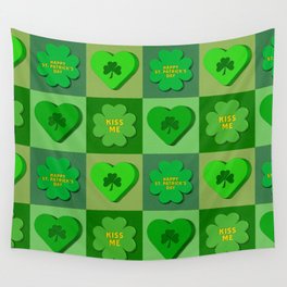 Happy St. Patrick's Day candy Wall Tapestry