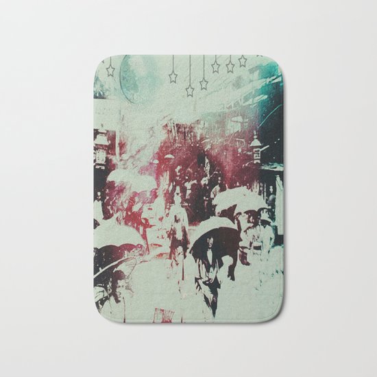 Scorched City Under False Stars Bath Mat