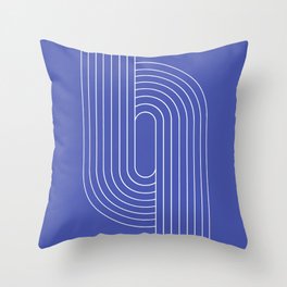 Oval Lines Abstract III Throw Pillow