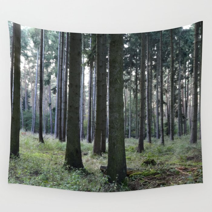 twilight forest Art, love sun and forest Wall Tapestry
