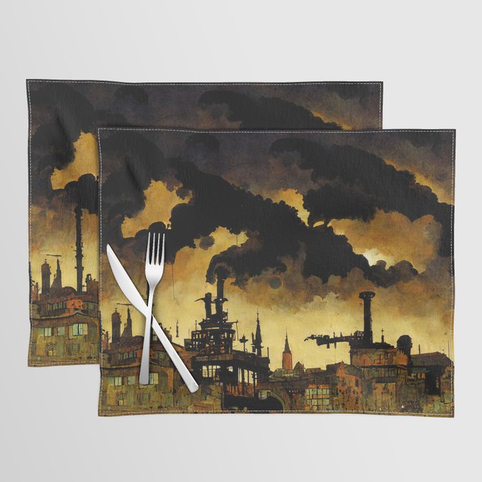 A world enveloped in pollution Placemat