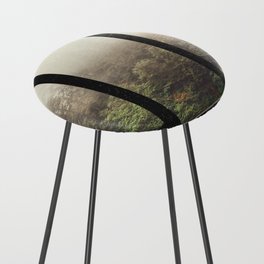 Window to the Forest and Fog-PNW Counter Stool