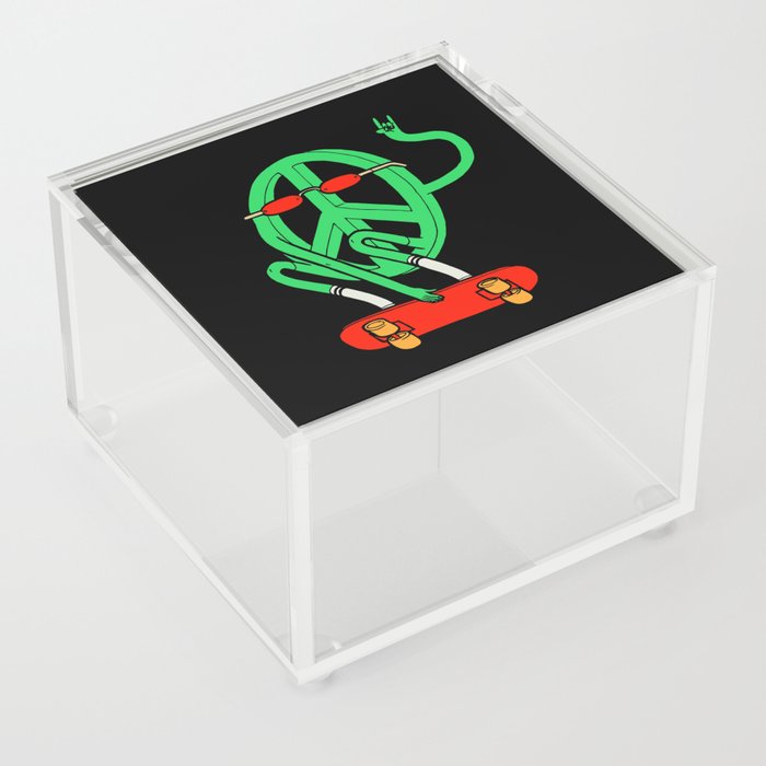 Peace Skater Acrylic Box