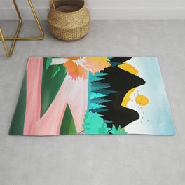 Colorful wilderness Area & Throw Rug