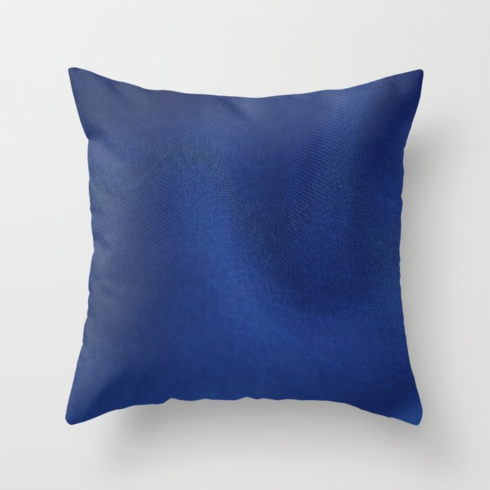 Blue Art by HD Designs Throw Pillow