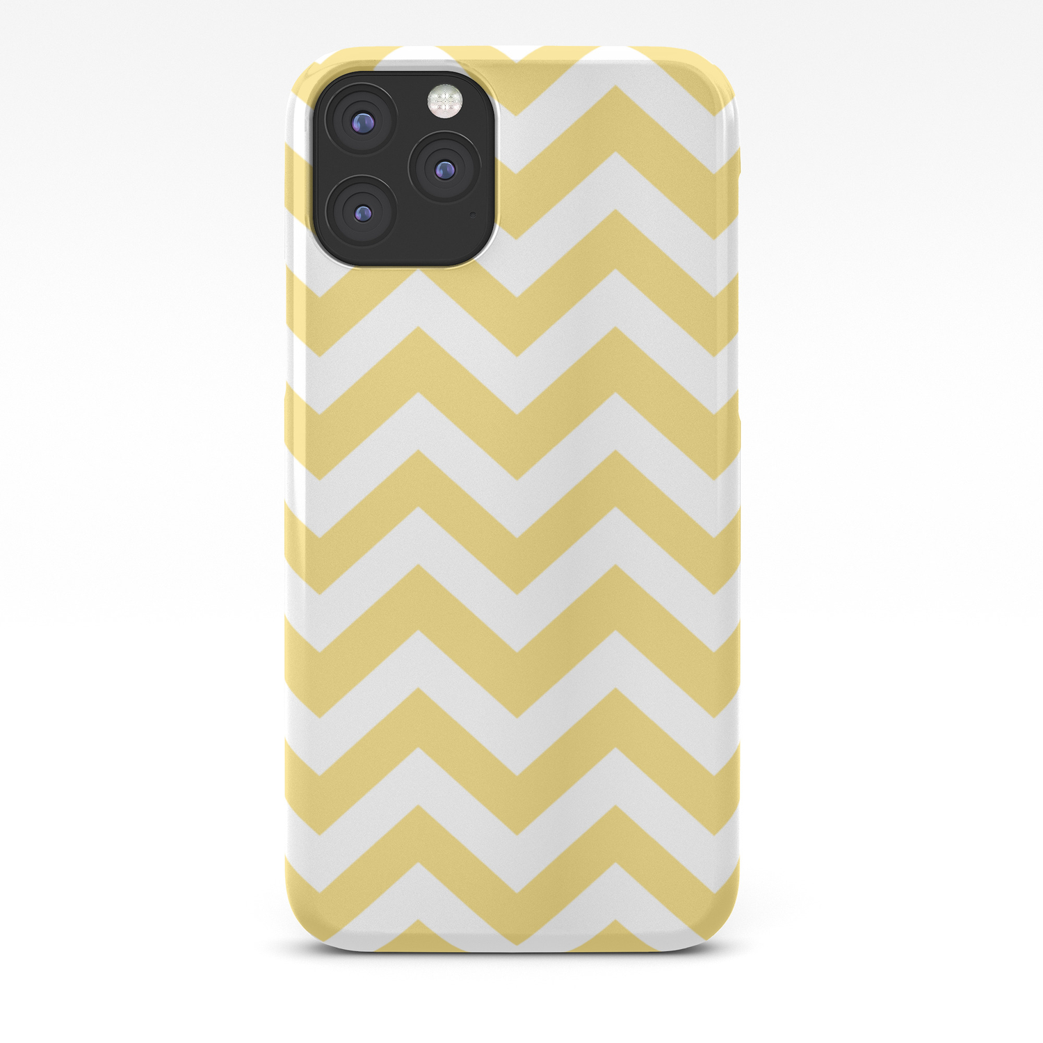 Jasmine Yellow Color Zigzag Chevron Pattern Iphone Case By Makeitcolorful Society6