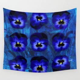 Deep Blue Velvet Wall Tapestry