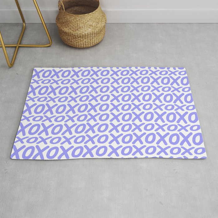 Very Peri Hugs and kisses Valentine gift Rug