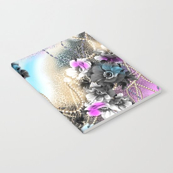 Bible Leopard With Flowers Notebook