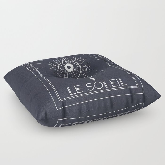 Le Soleil or The Sun Tarot Floor Pillow