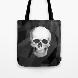 Skull and Background polygon Tote Bag