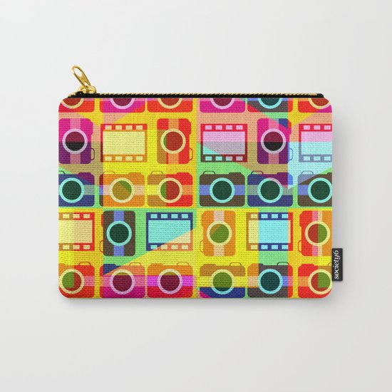 Colorful camera pattern Carry-All Pouch