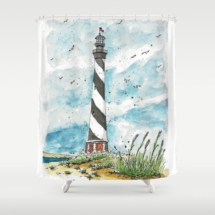 Cape Hatteras Lighthouse Shower Curtain