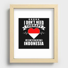 Indonesia I do not need Therapy Recessed Framed Print