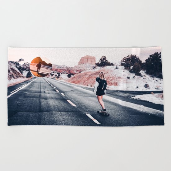 chase your dreams 2 Beach Towel