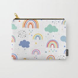  Rainbow and Clouds Fun Colorful Sketch Modern Retro Home Decor Boho Chic Illustration Art Print Carry-All Pouch | Vintagecolors, Wallcollage, Giftidea, Homedecor, Pastelsoft, Digitalclouds, Seamlesspattern, Beautifulpainting, Positivemotivation, Colorfulfun 