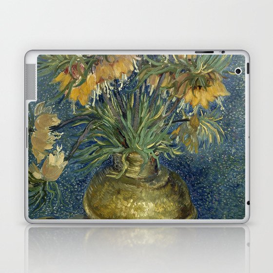 Fritillaries in a Copper Vase by Vincent van Gogh Laptop & iPad Skin