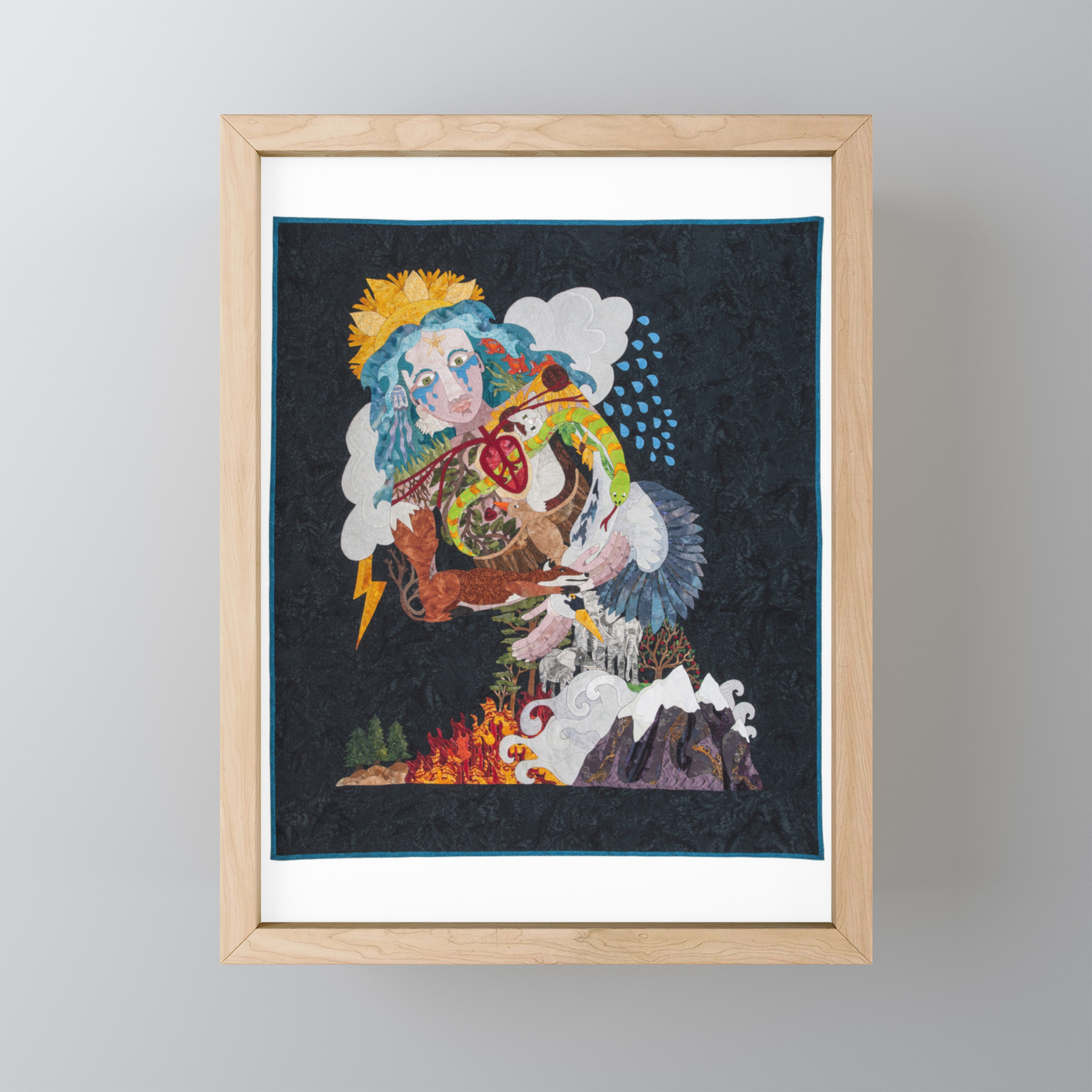 Earth Mother For Ventura Framed Mini Art Print By Knida Society6