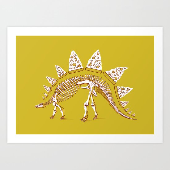 Pizzasaurus Awesome! Art Print