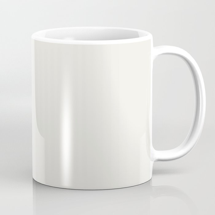 Marshmallow pale neutral solid color modern abstract pattern  Coffee Mug
