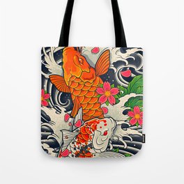 Art of Koi Fish Leggings Tote Bag