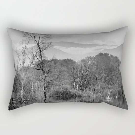 "Mammoth paradise". Mono. Rectangular Pillow