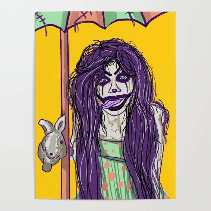 little joker-woman-hallowen Poster