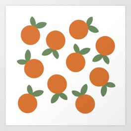 Tangy Tangerines Art Print