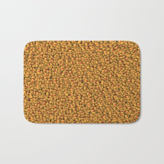 Yellow rubber ducks Bath Mat