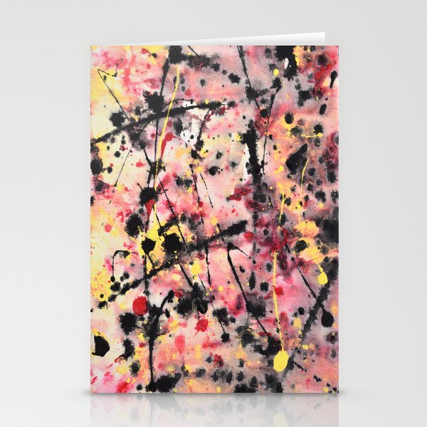 Pink/Yellow/Black Stationery Cards