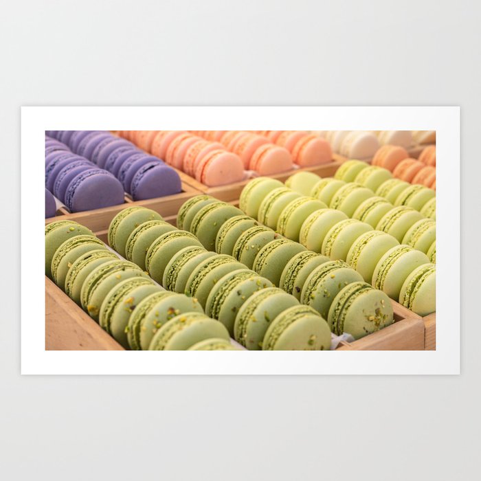 Delicious French Macaroons Art Print