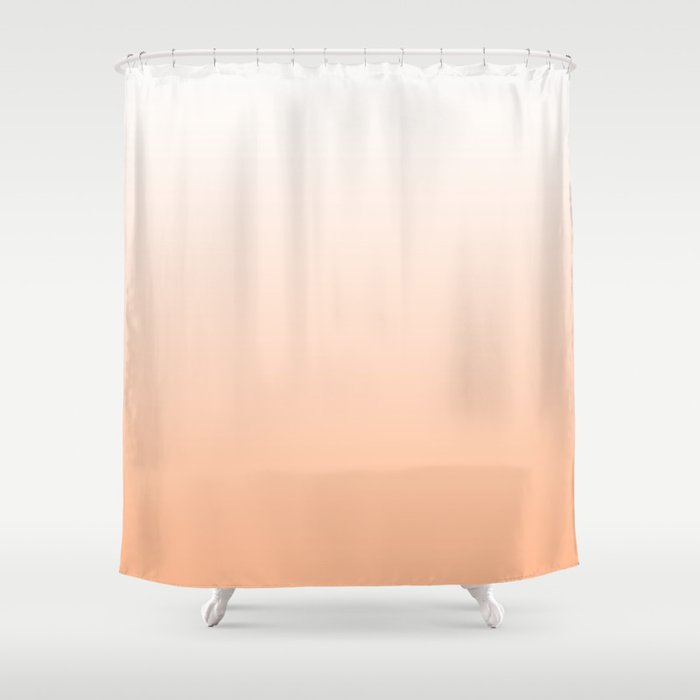 Peach Ombre Shower Curtain