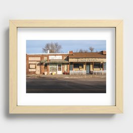 Tumbleweed Cafe & Bar in Crook, Colorado Recessed Framed Print