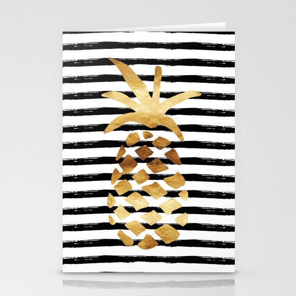 Pineapple & Stripes Stationery Cards