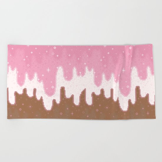 Summer Sweets: Neapolitan Galaxy Beach Towel
