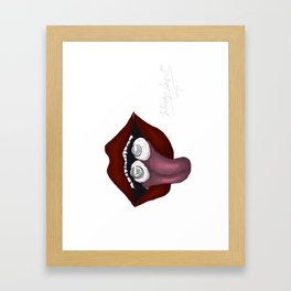 Watch What You Say Framed Art Print
